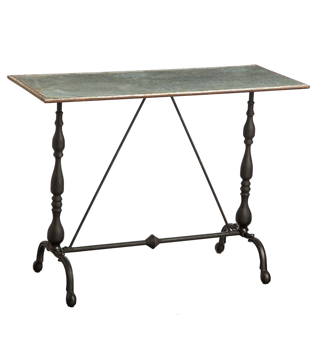 Galvanized Metal Console Hall Table