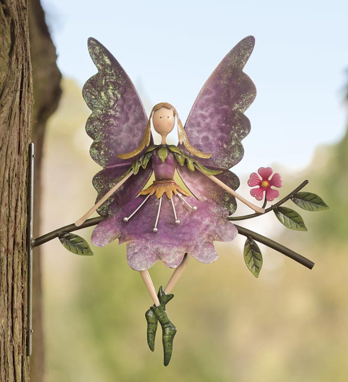 Butterflies Purple Woodlands Fairy Lights - Sparkling Purple