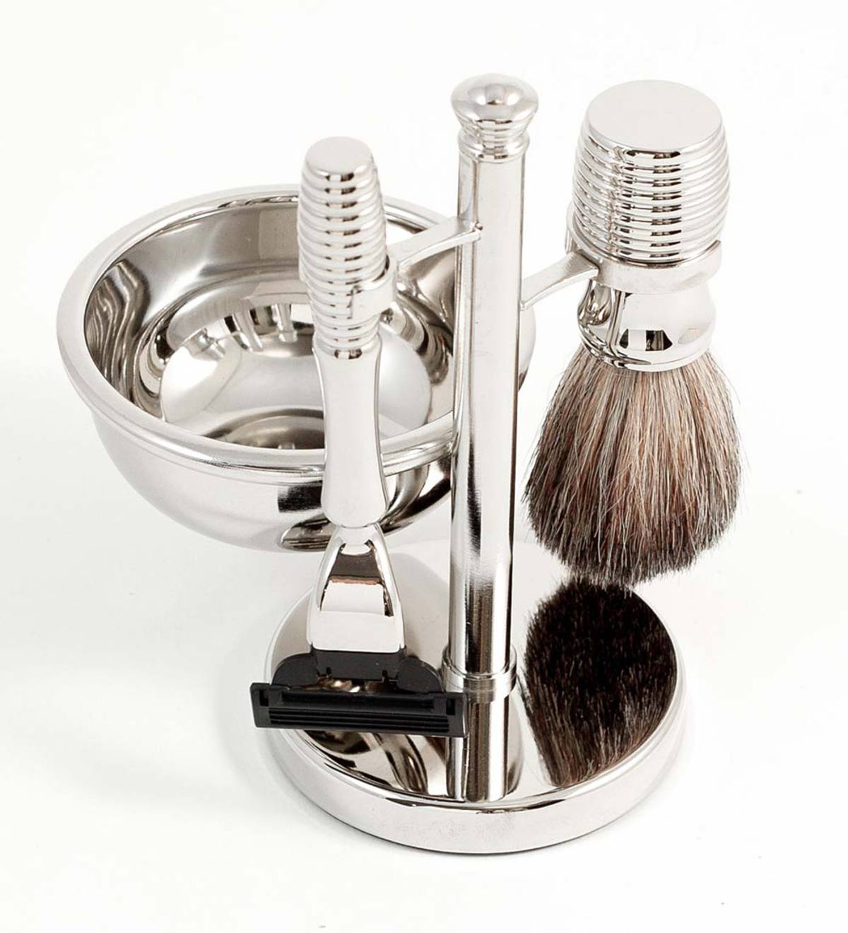 4-Piece Shaving Kit with Chrome | Wind and Weather