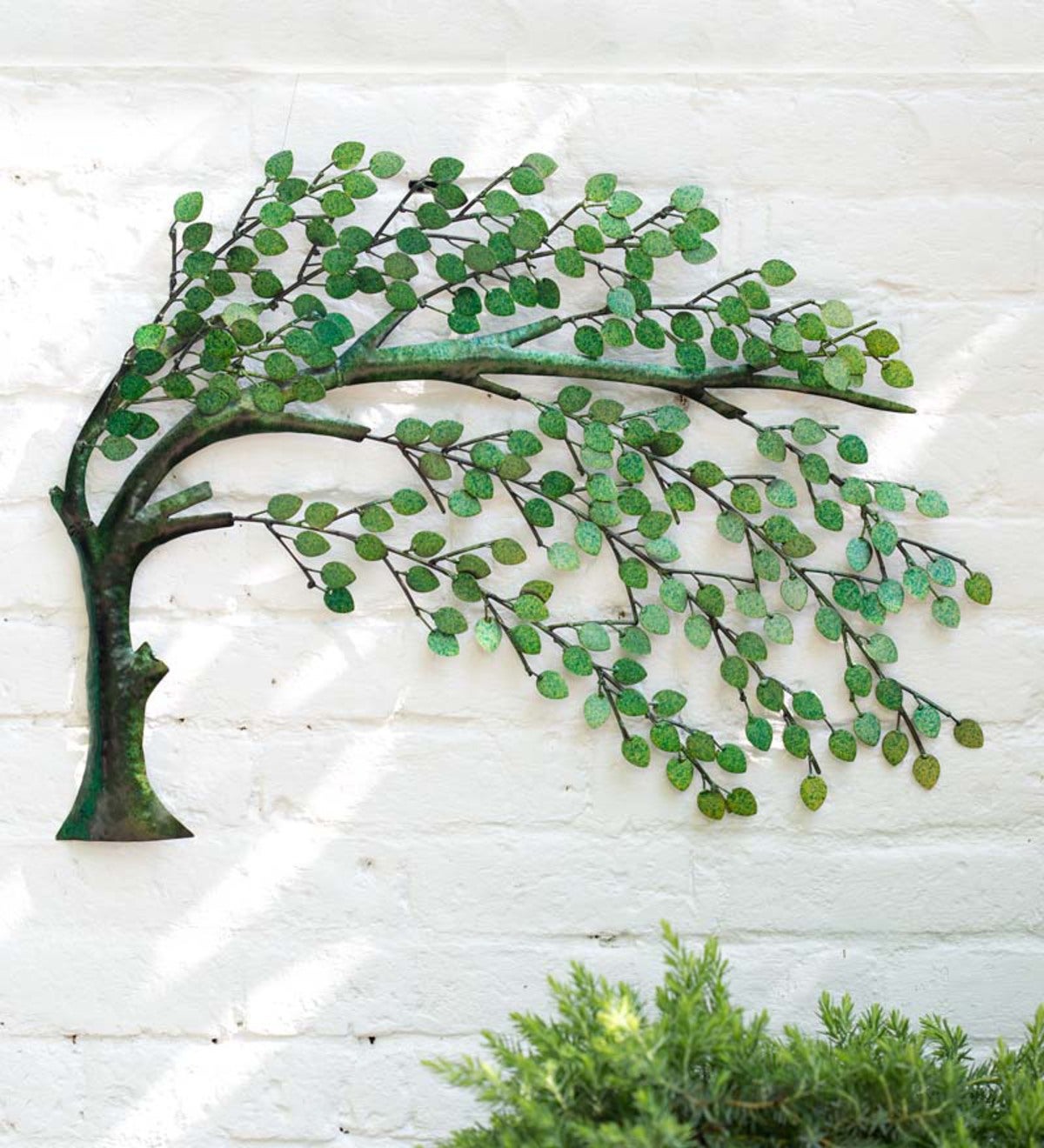 Handcrafted Windy Tree Metal Wall Art