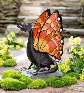 Metal Dragon with Butterfly Wings