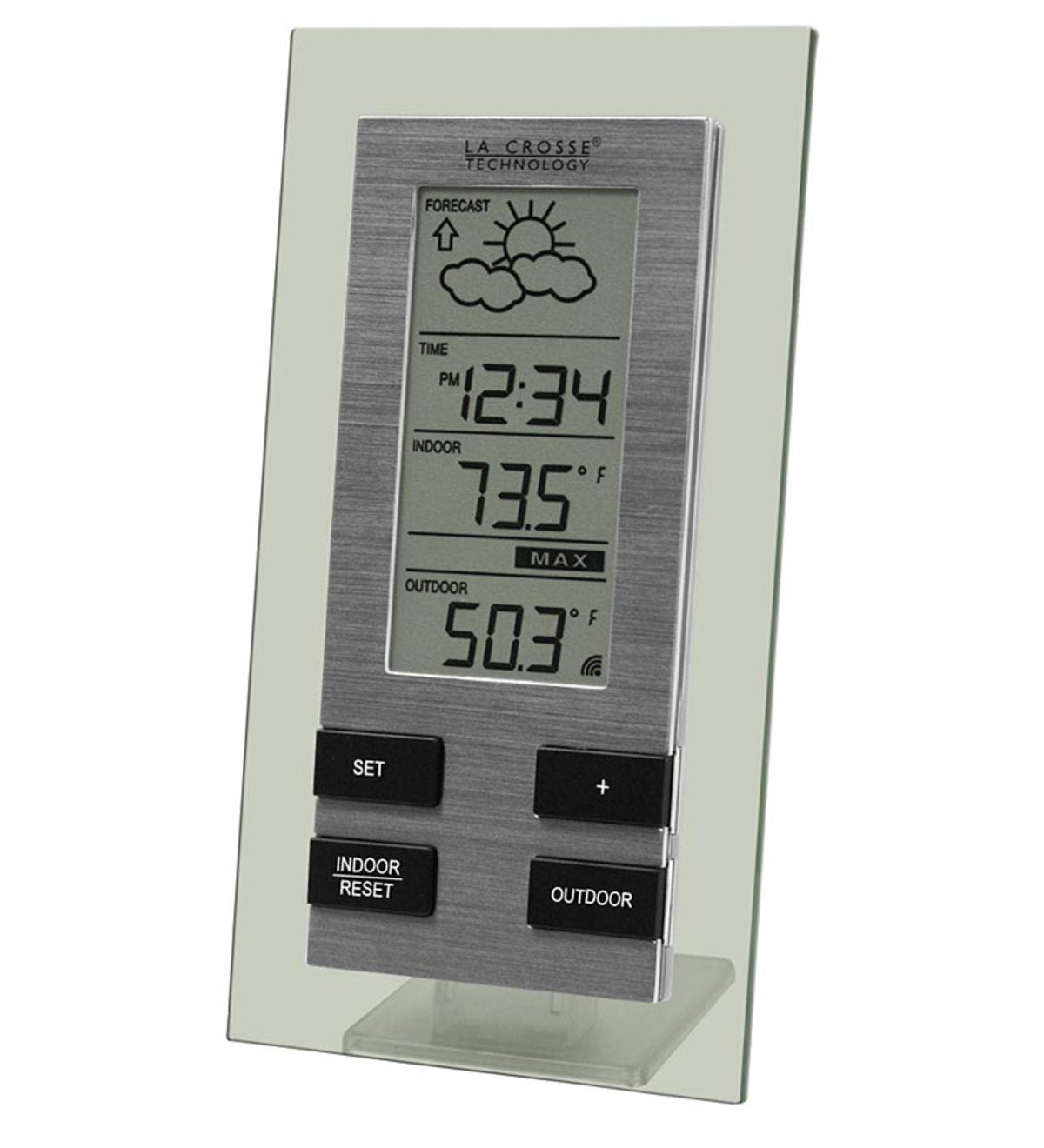 LA CROSSE Technology WirelessThermometer Indoor Outdoor Weather Station