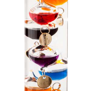 Glassic Gifts Galileo Thermometer (40 Tall)