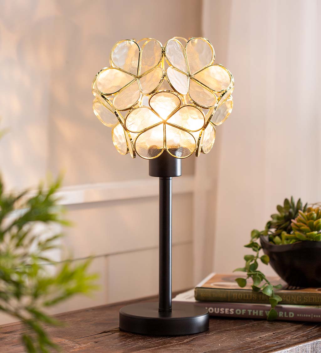 Intertwining Flowers Glass Table Lamp | Wind and Weather