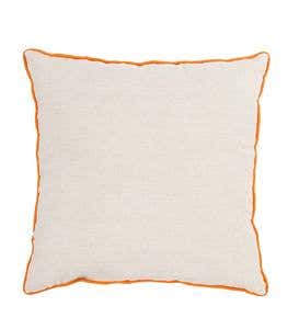 Embroidered Gather Throw Pillow