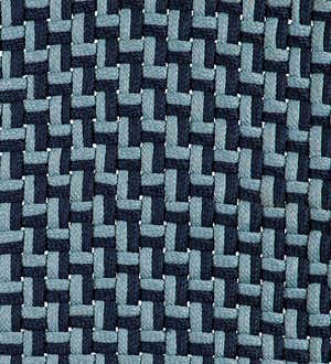 Indoor/Outdoor Blue Handwoven Braided Rope Rug
