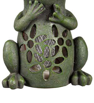 Solar Bug Zapper Garden Statue  - Frog