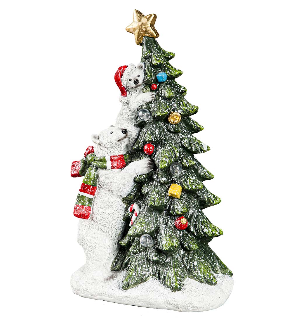 LED Polar Bear Christmas Tree Figure | Wind and Weather