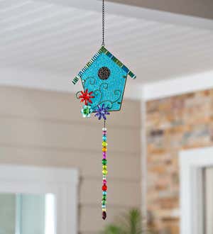 Hanging Glass Decor - House