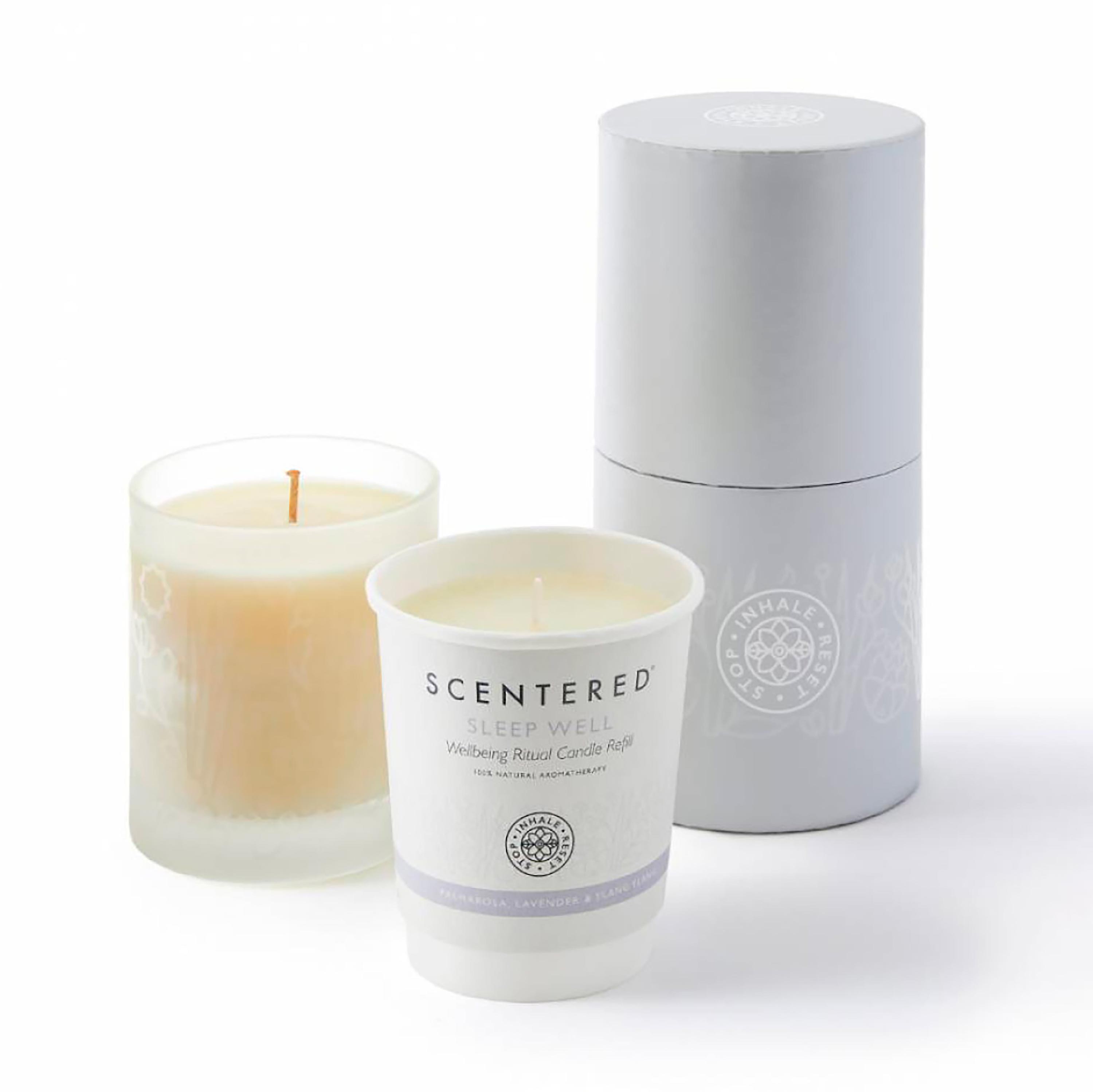 Aromatherapy Wellbeing Ritual Candle and Refill - De-Stress
