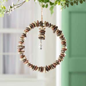 Hanging Rock Wreath with Crystal