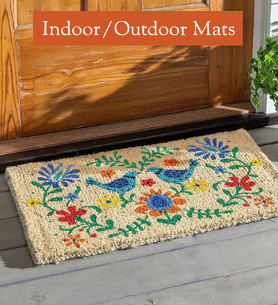 Image of Talavera-Inspired Indoor/Outdoor Coir Doormat - Rugs & Mats