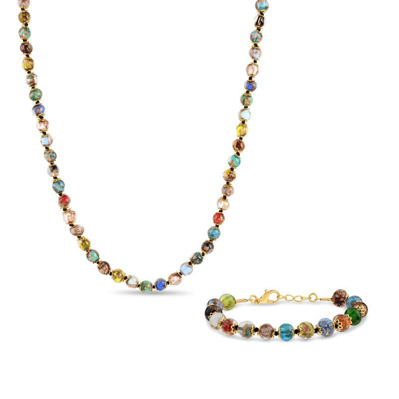 Cornaro Murano Necklace & Bracelet Set