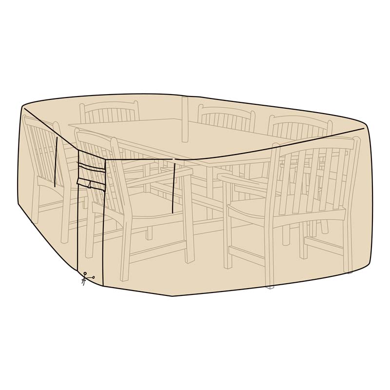 Large Rectangular Table and Chairs Furniture Cover