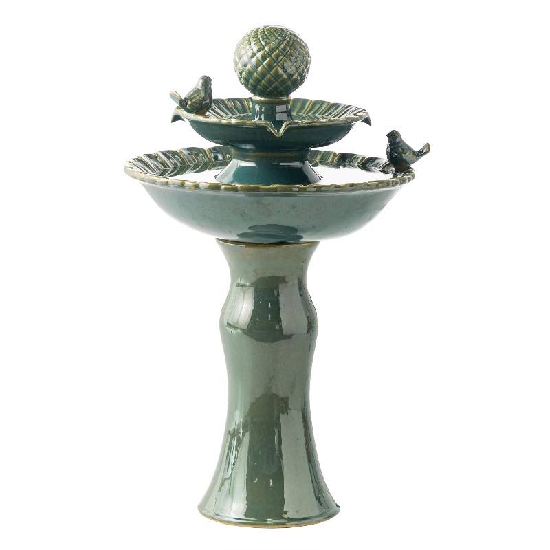 Three-Tiered Ceramic Fountain