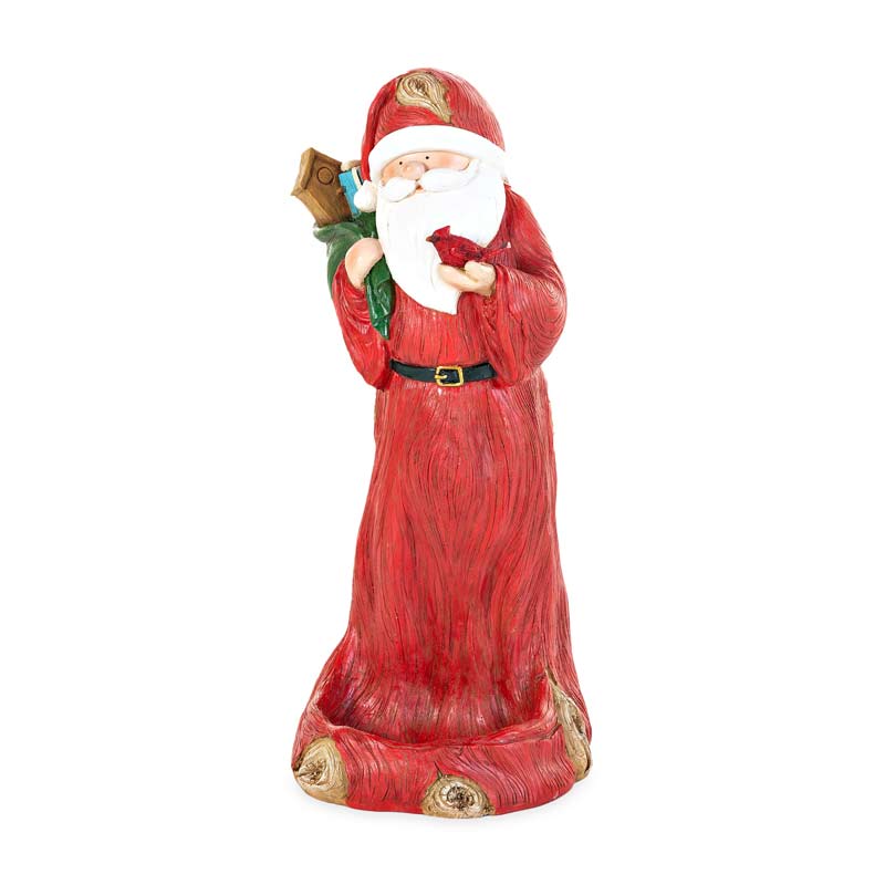 All-Weather Santa Bird Feeder Statue