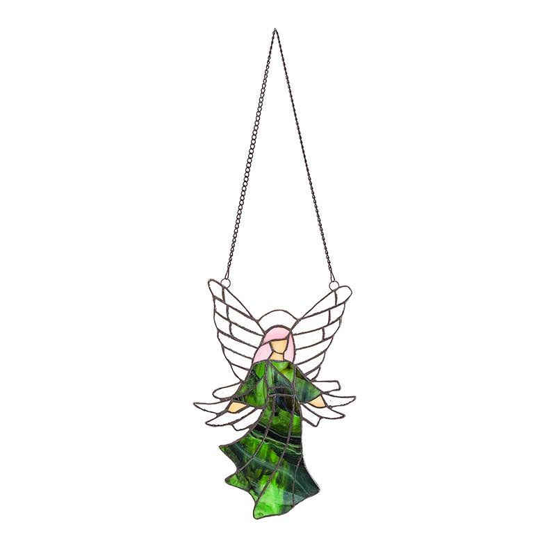 Stained Glass Angel (Green)