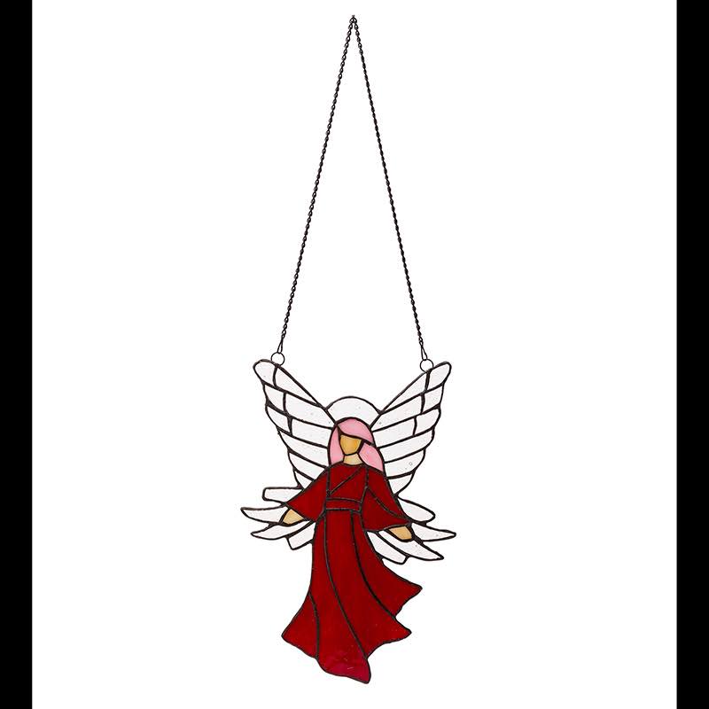 Stained Glass Angel (Red)