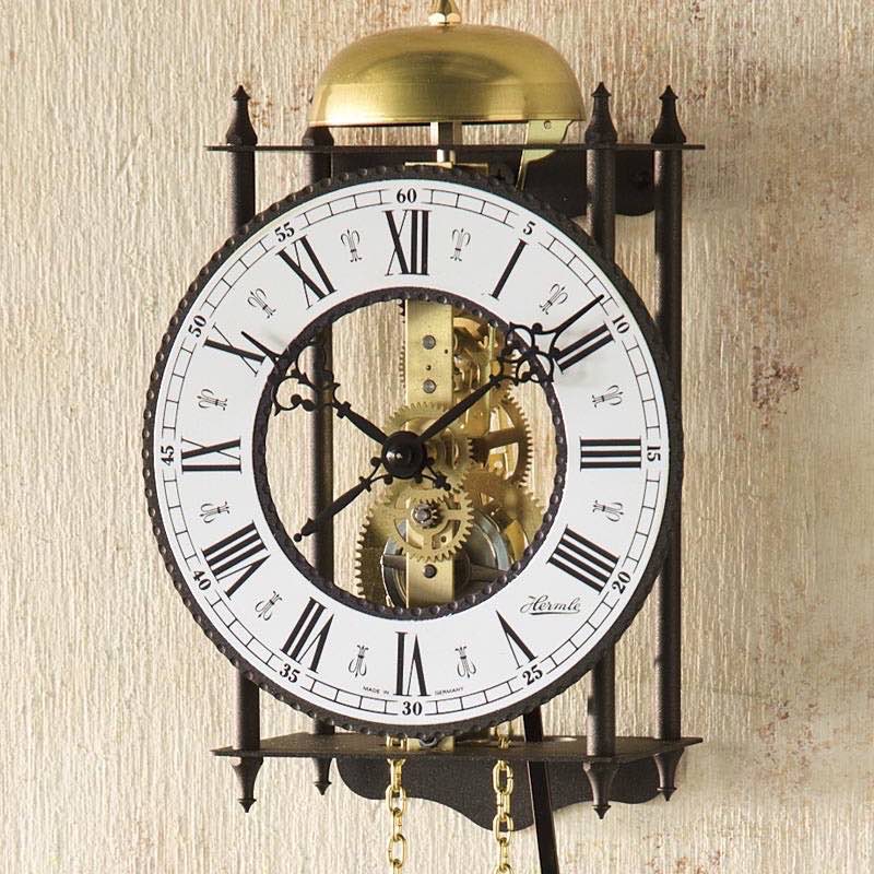 Hermle Iron Skeleton Wall Clock