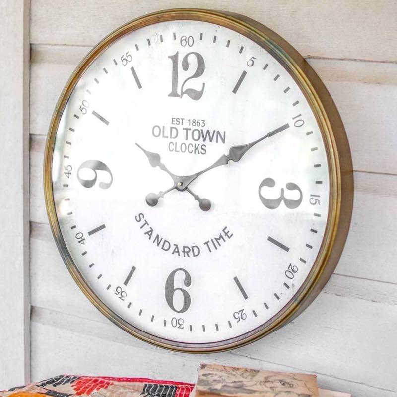 Old Town Station Analog Wall Clock