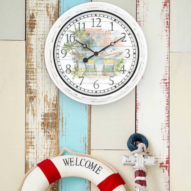 Margaritaville-Changes in Latitudes Indoor/Outdoor Analog Wall Clock