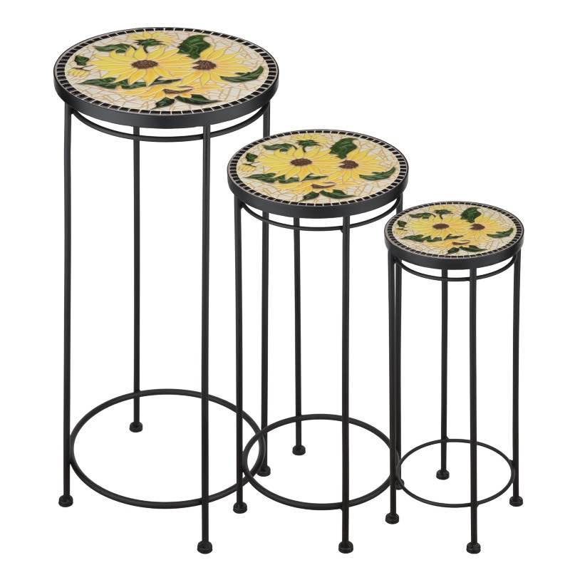 Set of 3 Sunflower Plant Stands