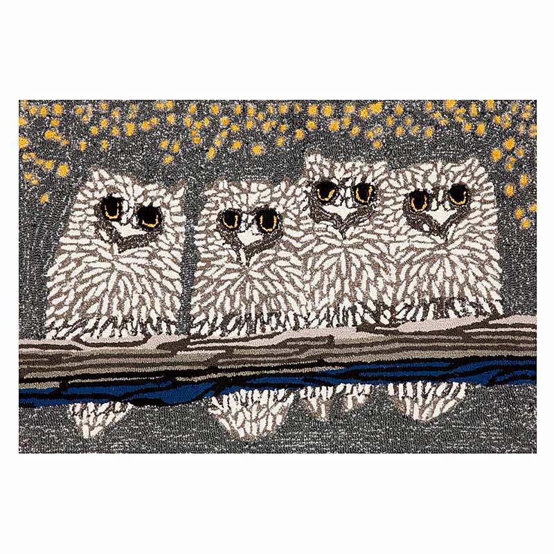 Small Night Owls Indoor/Outdoor Accent Rug - 20