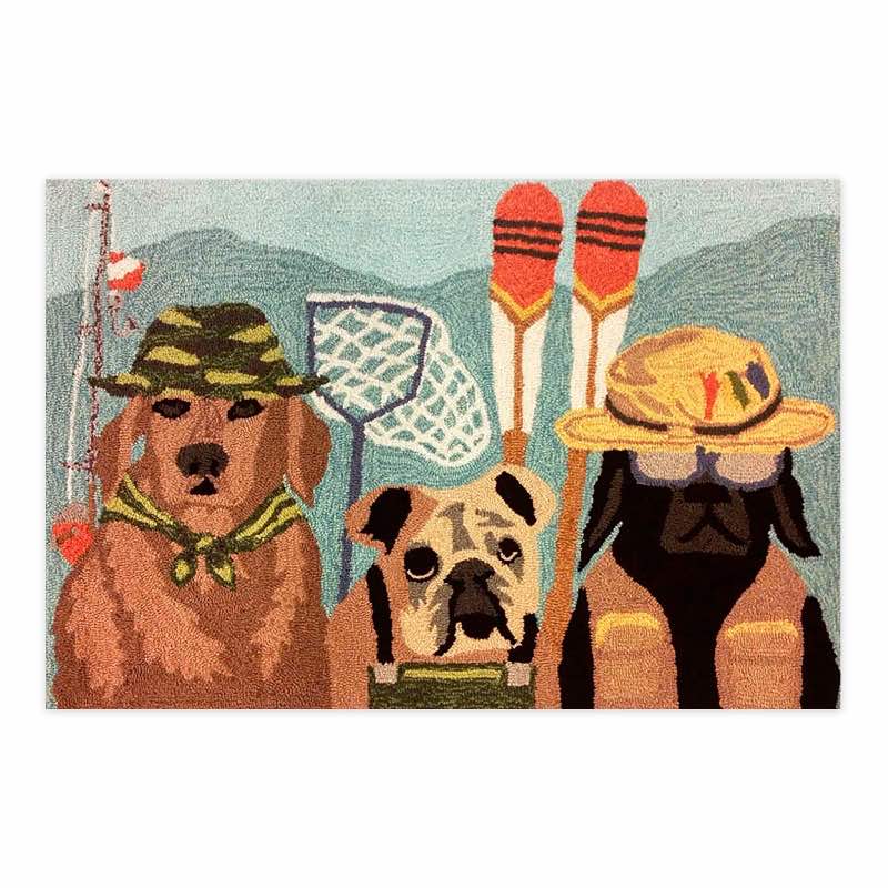 Fishing Dogs Rug, 24