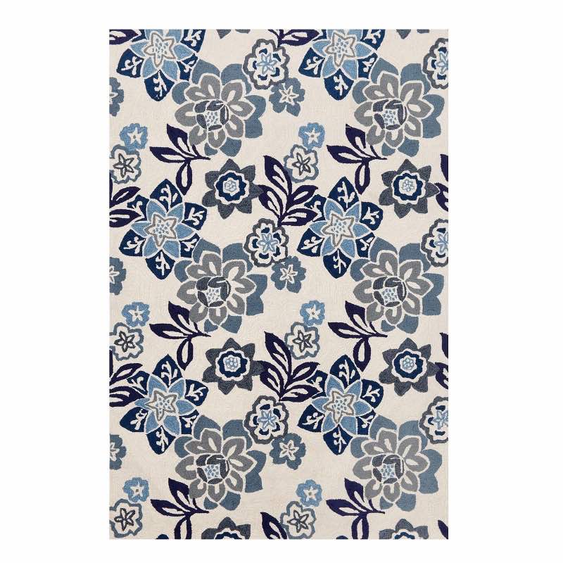 China Blue Floral Accent Runner, 24