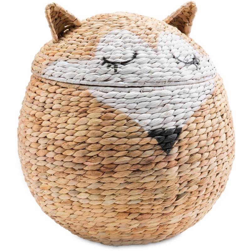 Woven Fox Storage Basket