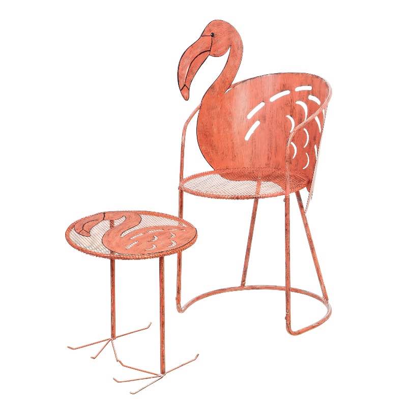 Flamingo Chair and Side Table Set