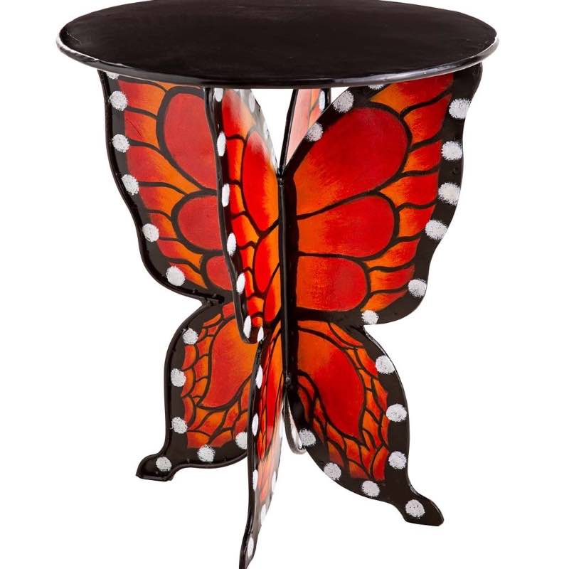 Metal Butterfly Side Table