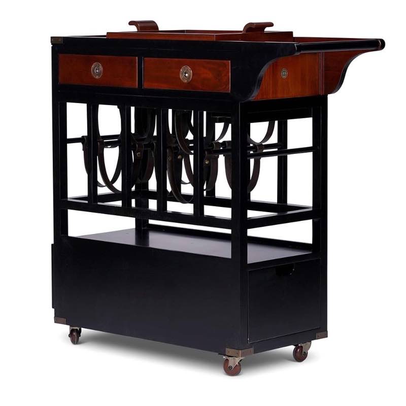 Wood and Metal Bar Trolley