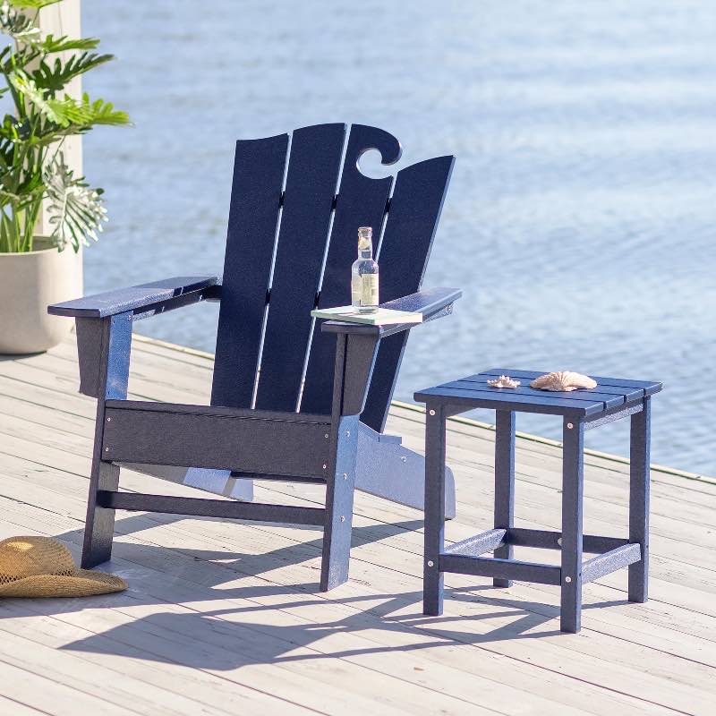 Polywood Adirondack Chair - Black