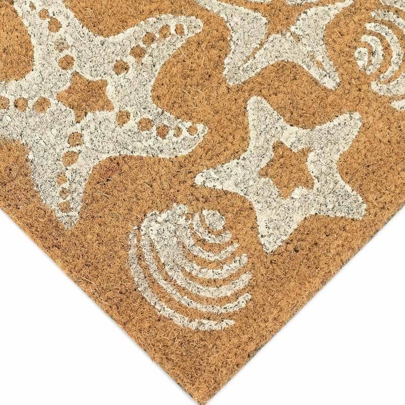 Starfish & Seashells Coir Doormat