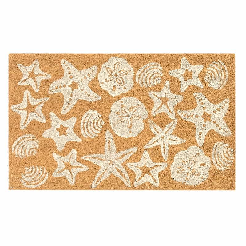 Starfish & Seashells Coir Doormat