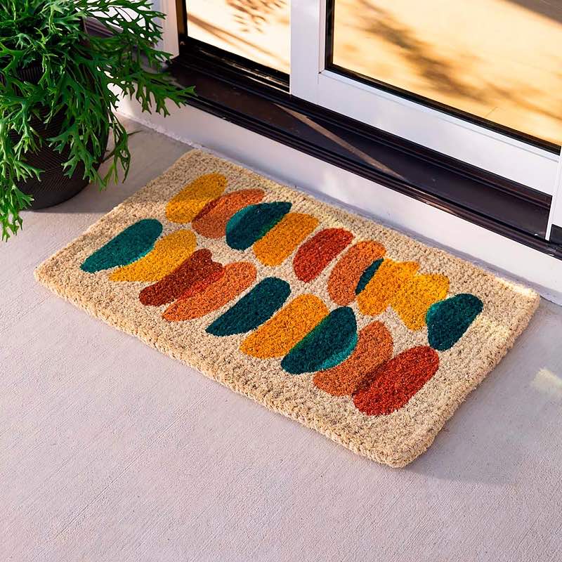 Painter's Palette Coir Doormat