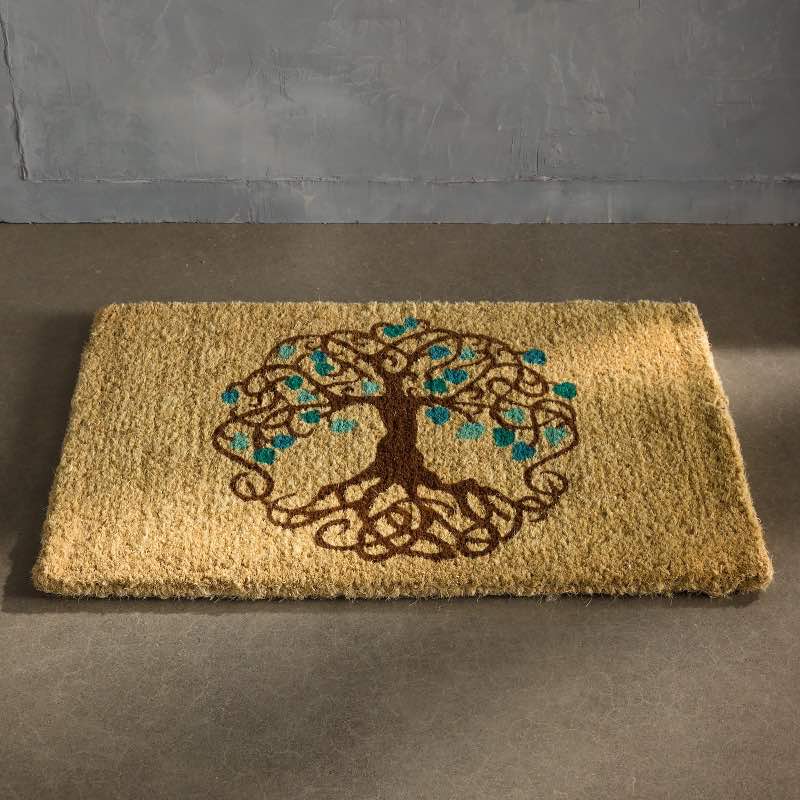 Tree of Life Coir Doormat