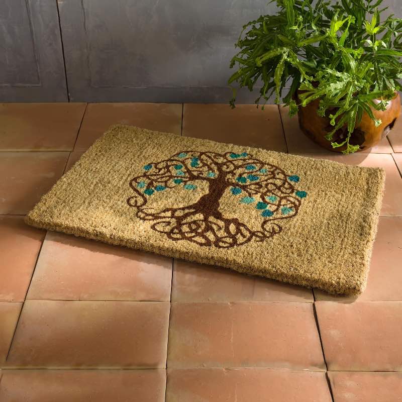 Tree of Life Coir Doormat