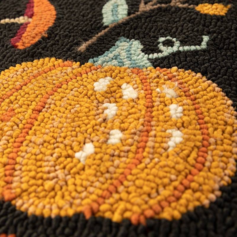 Festive Fall Polypropylene Accent Rug