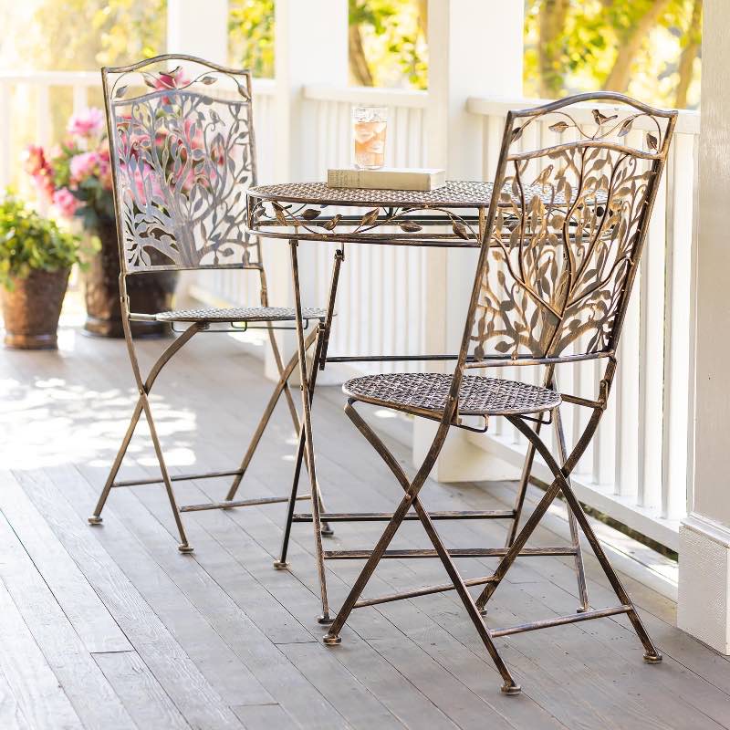 Tree of Life Iron Bistro Set