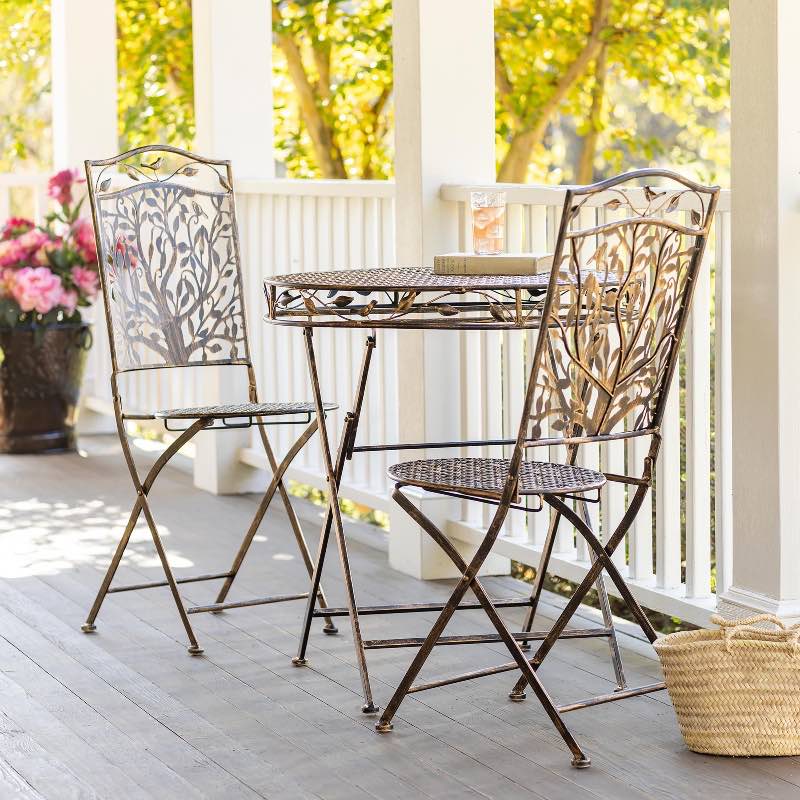 Tree of Life Iron Bistro Set