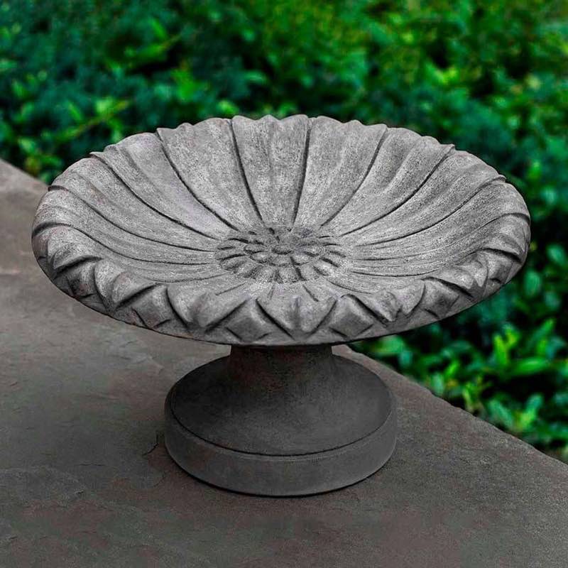 Tabletop Lotus Birdbath