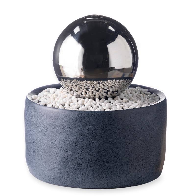 Indoor/Outdoor Lighted Gazing Ball Fountain