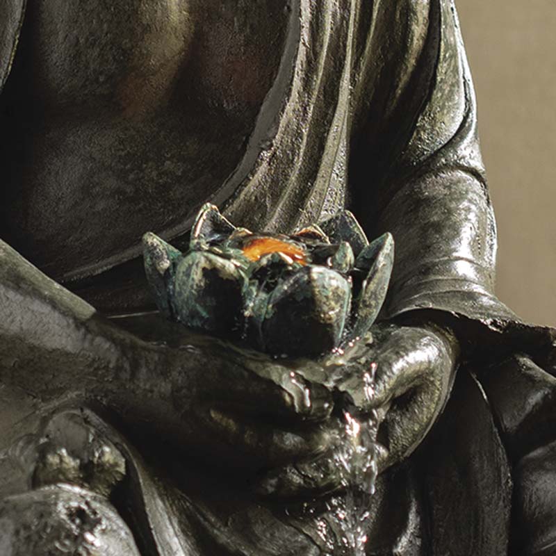 Buddha with Lotus Flower Fountain