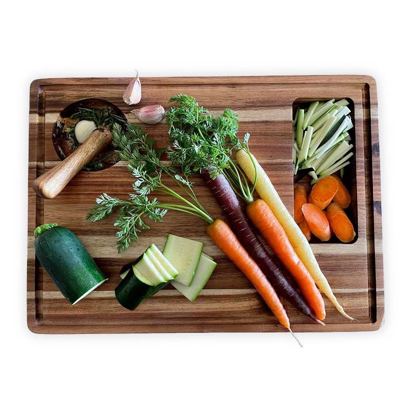 Acacia Wood Personalized Cutting Board - Book Antiqua