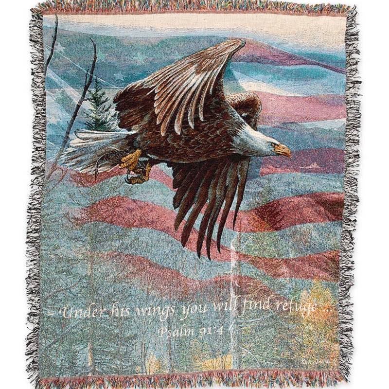 American Eagle Tapestry Throw