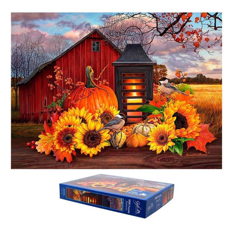 1000-Piece Fall Lantern Scene Puzzle