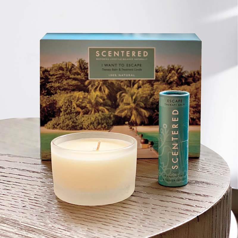 Aromatherapy Balm and Candle Gift Set - Escape