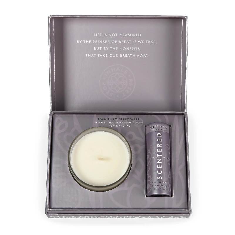 Aromatherapy Balm and Candle Gift Set - Happy